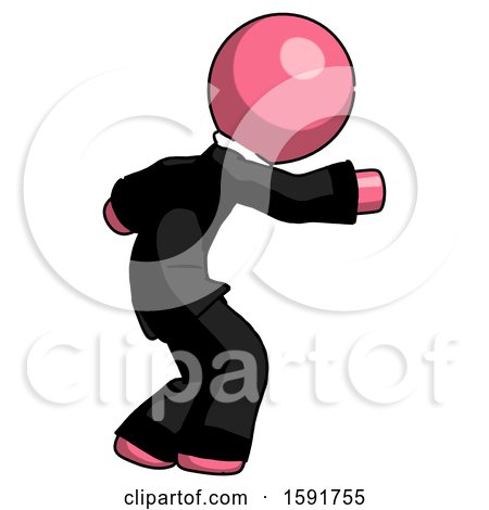 Pink Clergy Man Sneaking While Reaching for Something by Leo Blanchette