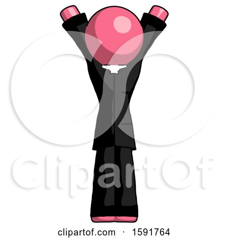 Pink Clergy Man Hands up by Leo Blanchette