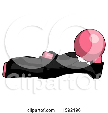 Pink Clergy Man Reclined on Side by Leo Blanchette