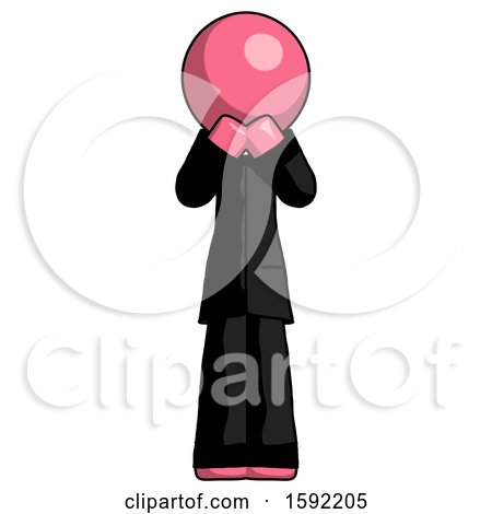 Pink Clergy Man Laugh, Giggle, or Gasp Pose by Leo Blanchette
