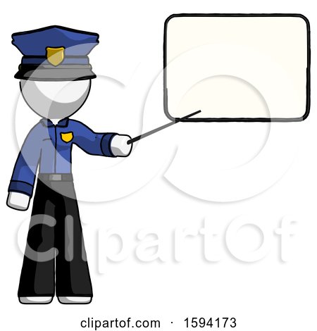 White Police Man Giving Presentation in Front of Dry-erase Board by Leo Blanchette