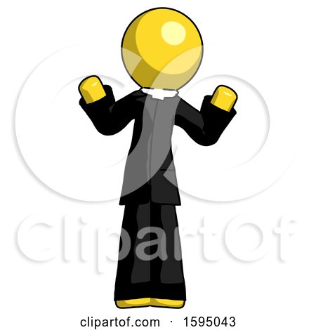 Yellow Clergy Man Shrugging Confused by Leo Blanchette