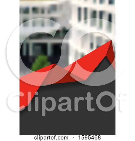 Clipart of a Blurred City Building Background - Royalty Free Vector Illustration by dero