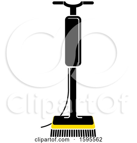 Clipart of a Floor Polisher - Royalty Free Vector Illustration by Lal Perera