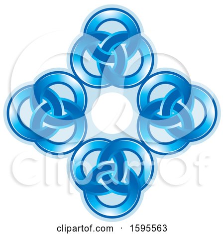 Clipart of a Diamond with Circles - Royalty Free Vector Illustration by Lal Perera
