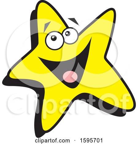 Clipart of a Star School Mascot - Royalty Free Vector Illustration by Johnny Sajem