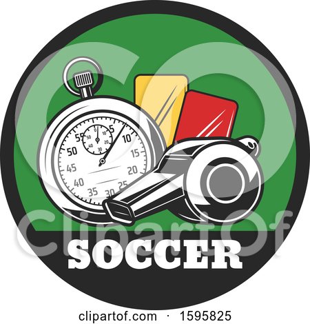 Clipart of a Soccer Design - Royalty Free Vector Illustration by Vector Tradition SM