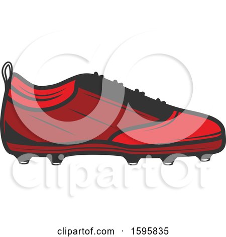Clipart of a Soccer Cleat Design - Royalty Free Vector Illustration by Vector Tradition SM
