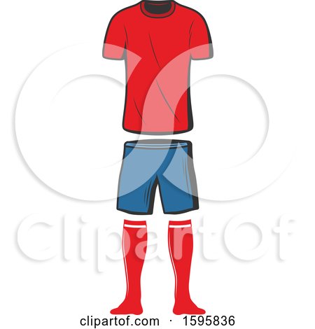 Clipart of a Soccer Uniform - Royalty Free Vector Illustration by Vector Tradition SM