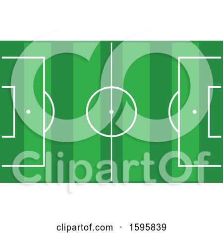 Clipart of a Soccer Pitch - Royalty Free Vector Illustration by Vector Tradition SM