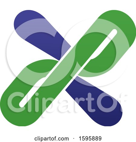 Clipart of a Letter X Logo Design - Royalty Free Vector Illustration by Vector Tradition SM
