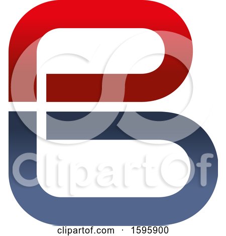Clipart of a Letter B Logo Design - Royalty Free Vector Illustration by Vector Tradition SM