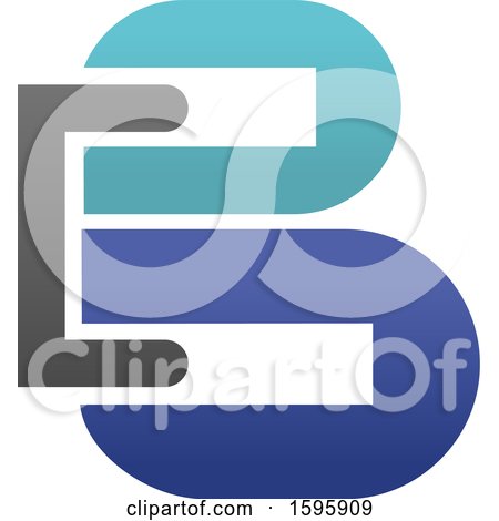 Clipart of a Letter B Logo Design - Royalty Free Vector Illustration by Vector Tradition SM