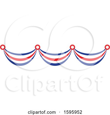 Clipart of a Usa Banner Design - Royalty Free Vector Illustration by Vector Tradition SM