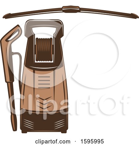 Clipart of a Brown Automotive Design - Royalty Free Vector Illustration by Vector Tradition SM
