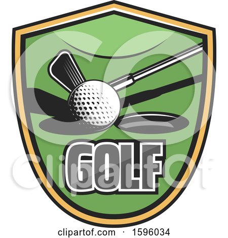Clipart of a Sports Golf Design - Royalty Free Vector Illustration by Vector Tradition SM