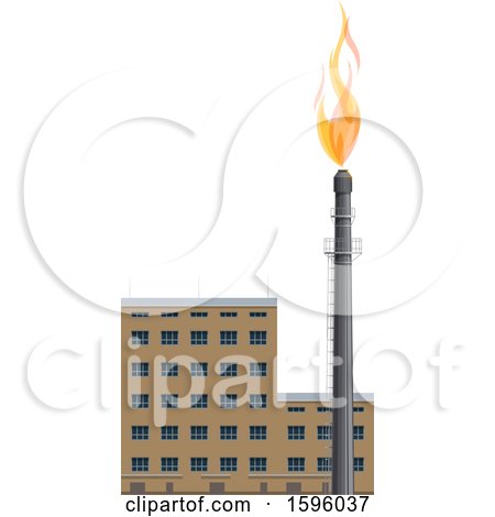 Clipart of a Refinery - Royalty Free Vector Illustration by Vector Tradition SM