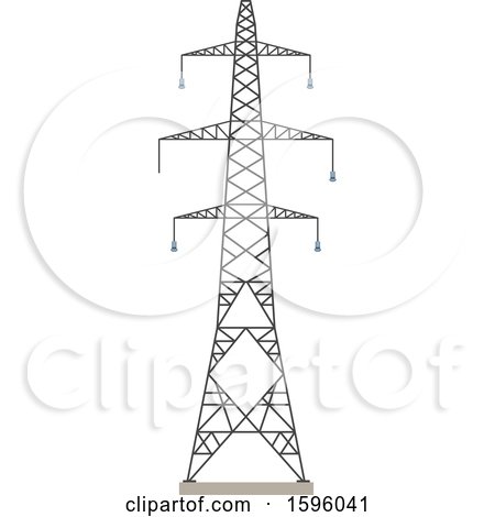 Clipart of a Pylon - Royalty Free Vector Illustration by Vector Tradition SM