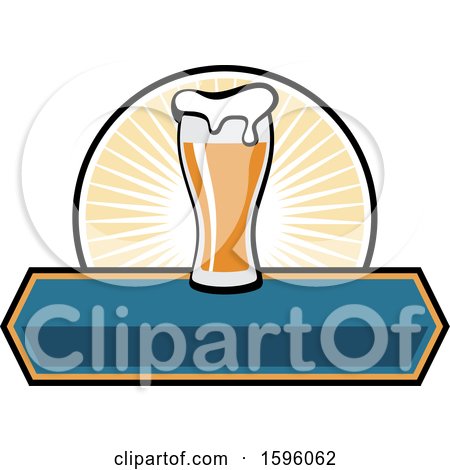 Clipart of a Cold Beer Design - Royalty Free Vector Illustration by Vector Tradition SM