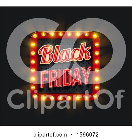 Clipart of a Black Friday Light Design - Royalty Free Vector Illustration by Vector Tradition SM