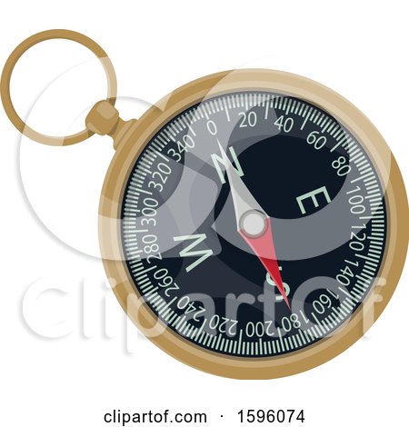 Clipart of a Compass - Royalty Free Vector Illustration by Vector Tradition SM