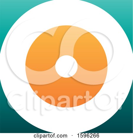 Clipart of a Letter O Logo - Royalty Free Vector Illustration by cidepix
