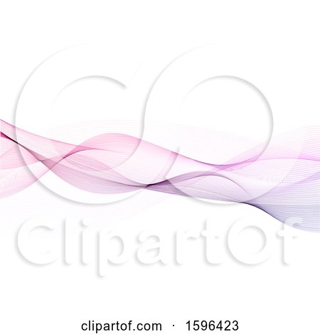 Clipart of a Purple Mesh Wave on a White Background - Royalty Free Vector Illustration by KJ Pargeter