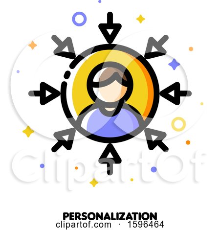 Clipart of a Personalization Icon - Royalty Free Vector Illustration by elena