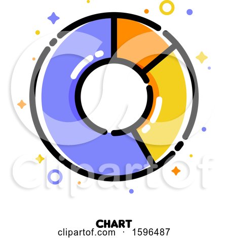 Clipart of a Chart Icon - Royalty Free Vector Illustration by elena