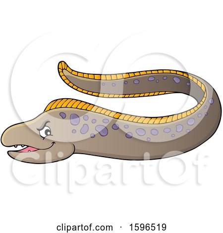 Clipart of a Spotted Eel - Royalty Free Vector Illustration by visekart