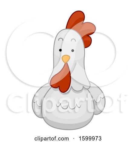 Clipart of a Resting Hen - Royalty Free Vector Illustration by BNP Design Studio