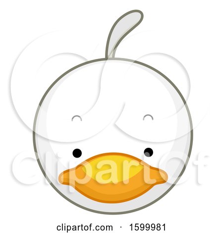 Clipart of a Duck Face - Royalty Free Vector Illustration by BNP Design Studio