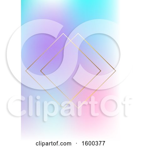 Clipart of a Gradient Background with Gold Diamonds - Royalty Free Vector Illustration by KJ Pargeter