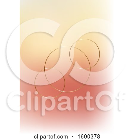 Clipart of a Gradient Background with Gold Circles - Royalty Free Vector Illustration by KJ Pargeter