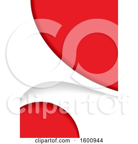 Clipart of a Red and White Background - Royalty Free Vector Illustration by dero