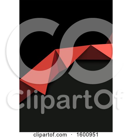 Clipart of a Red and Black Background - Royalty Free Vector Illustration by dero