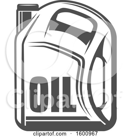 Clipart of a Car Oil Can - Royalty Free Vector Illustration by Vector Tradition SM