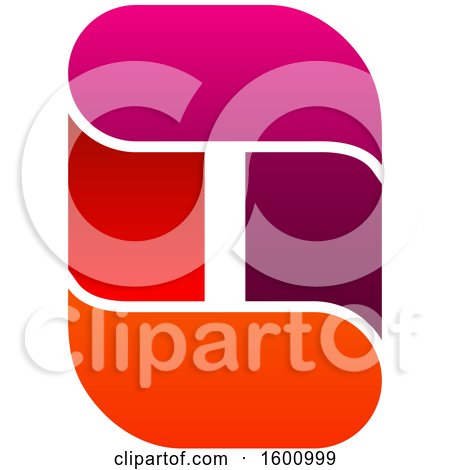 Clipart of a Capital Letter O or Number Zero Design - Royalty Free Vector Illustration by Vector Tradition SM