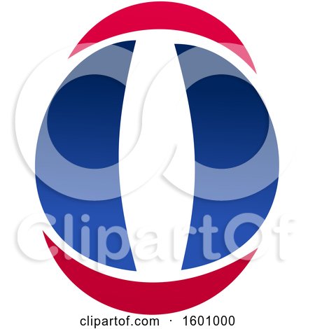 Clipart of a Capital Letter O or Number Zero Design - Royalty Free Vector Illustration by Vector Tradition SM
