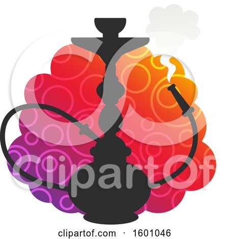 Clipart of a Hookah Design - Royalty Free Vector Illustration by Vector Tradition SM