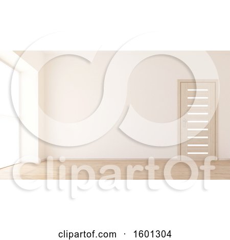 Clipart of a 3d Room Interior - Royalty Free Illustration by KJ Pargeter