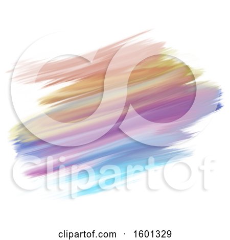 Clipart of a Background of Colorful Watercolor Strokes - Royalty Free Vector Illustration by KJ Pargeter