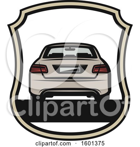 Clipart of a Car Shield Design - Royalty Free Vector Illustration by Vector Tradition SM