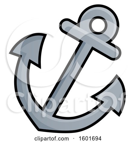 cartoon anchor with rope