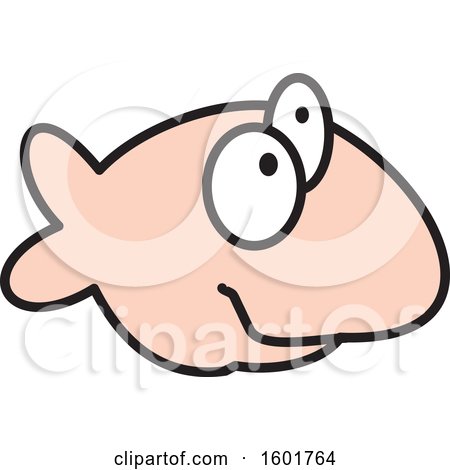 Clipart of a Fish - Royalty Free Vector Illustration by Johnny Sajem