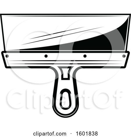 Clipart of a Black and White Scraper - Royalty Free Vector Illustration by Vector Tradition SM