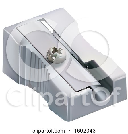 Clipart of a 3d Pencil Sharpener - Royalty Free Vector Illustration by dero