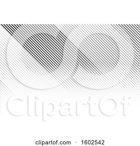 Clipart of a Black and White Stripes Business Card or Background Design - Royalty Free Vector Illustration by KJ Pargeter