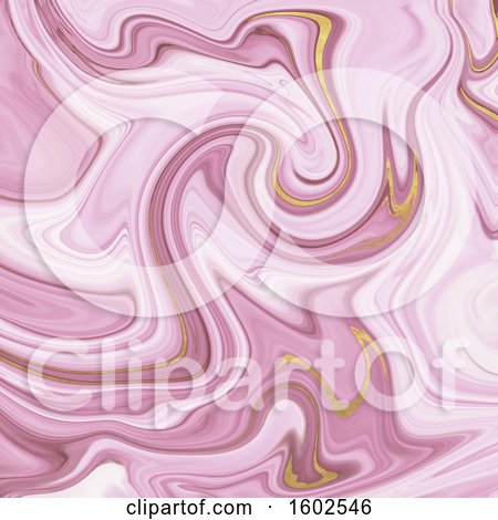 Clipart of a Pink Marbled Background - Royalty Free Illustration by KJ Pargeter