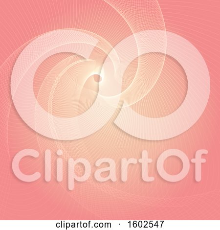 Clipart of a Pink Mesh Spiral Background - Royalty Free Vector Illustration by KJ Pargeter